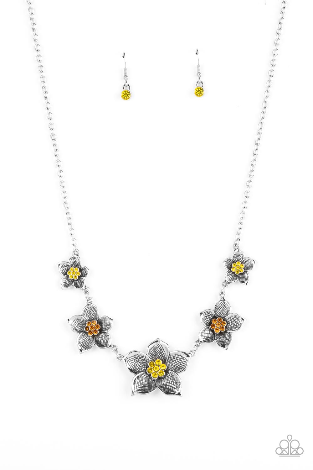 Wallflower Wonderland - yellow - Paparazzi necklace