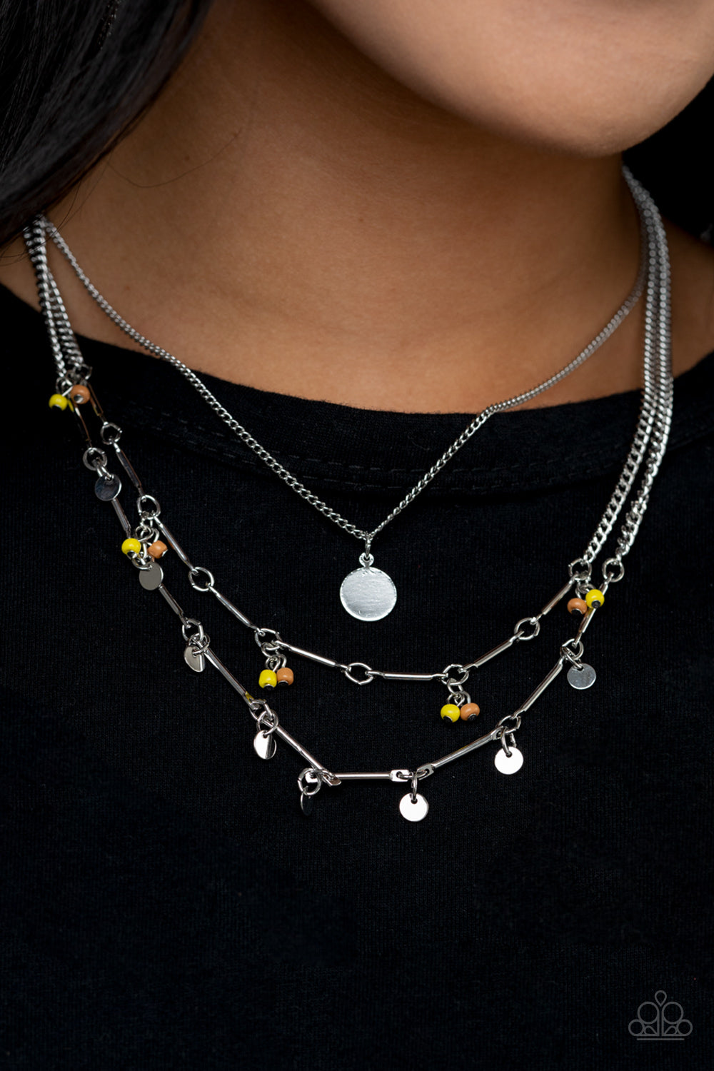 Wandering Wonder - yellow - Paparazzi necklace