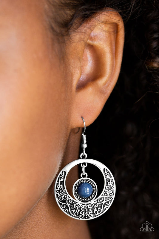 Wandering Waikiki - blue - Paparazzi earrings