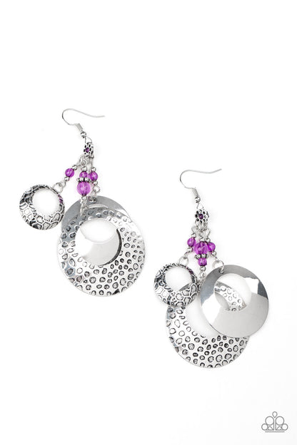 Wanderlust Garden - purple - Paparazzi earrings