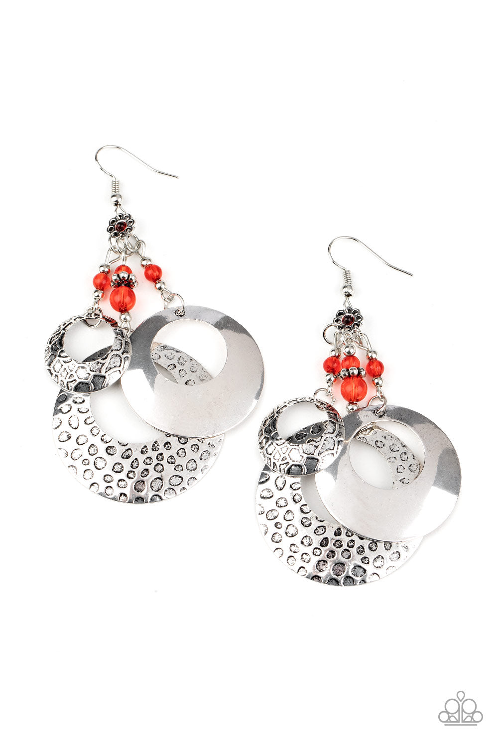 Wanderlust Garden - red - Paparazzi earrings