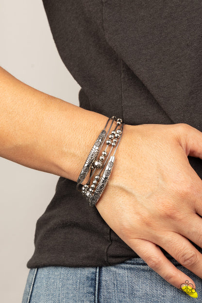 Wanderlust Wanderess - silver - Paparazzi bracelet