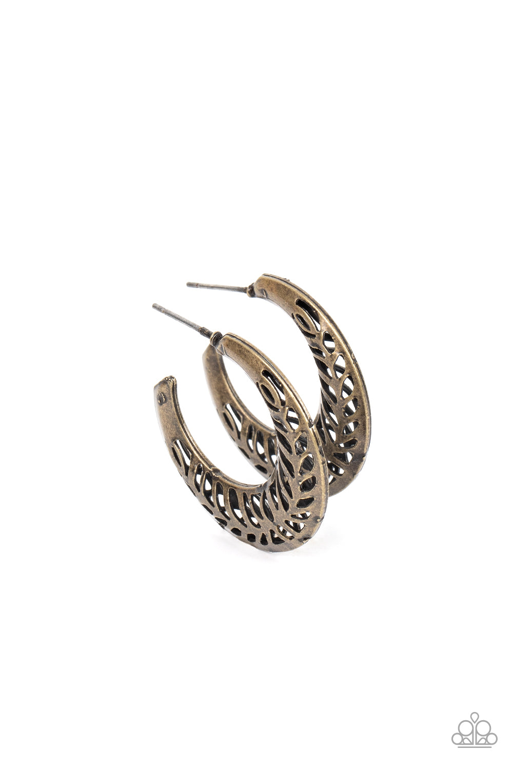 Wanderlust Wilderness - brass - Paparazzi earrings