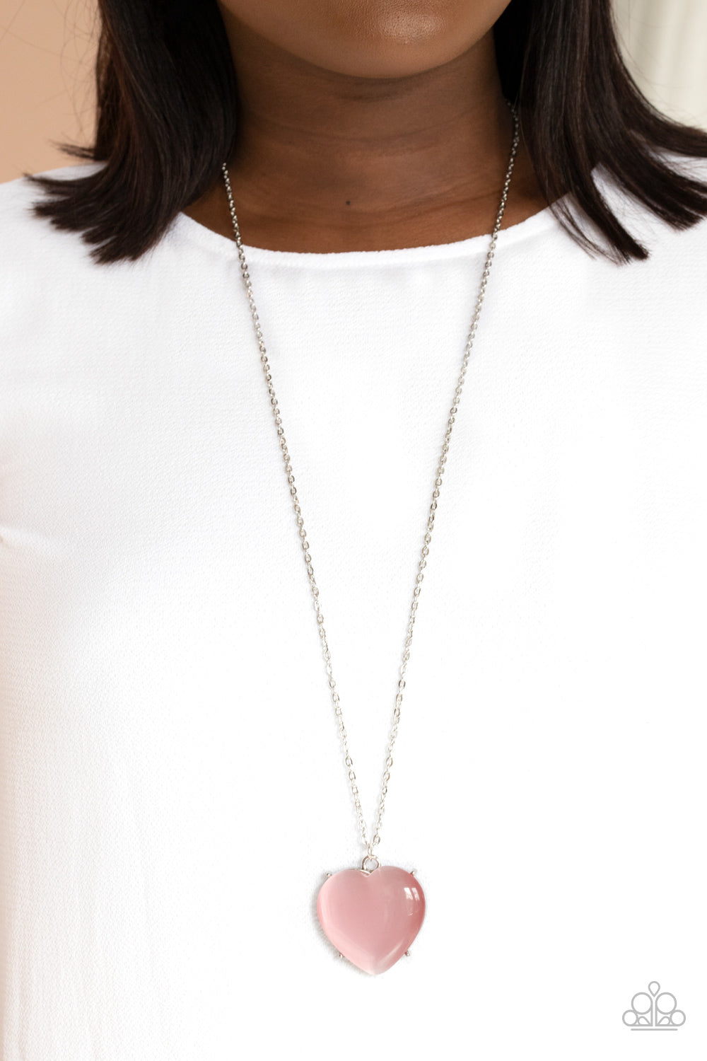 Warmhearted Glow - pink - Paparazzi necklace