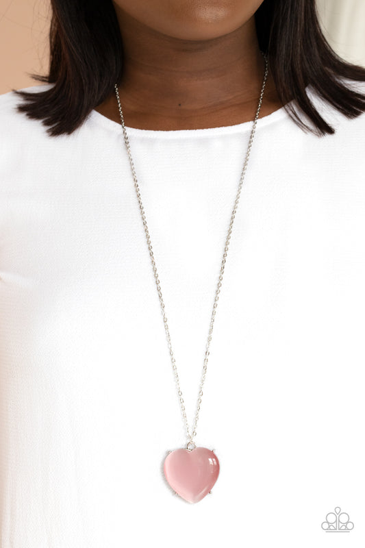 Warmhearted Glow - pink - Paparazzi necklace