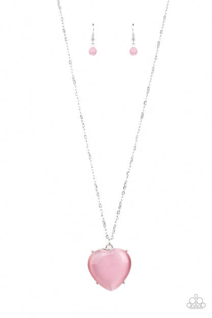 Warmhearted Glow - pink - Paparazzi necklace