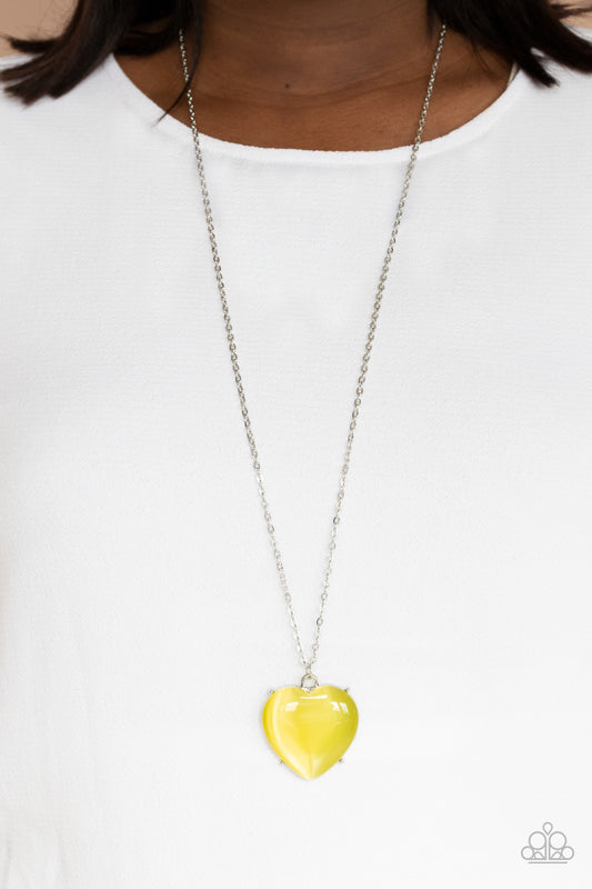 Warmhearted Glow - yellow - Paparazzi necklace