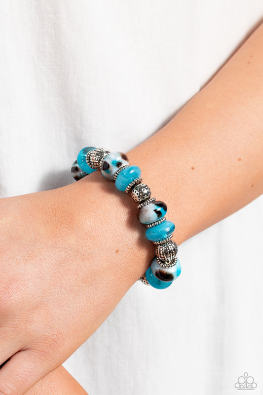 Warped Wayfarer - blue - Paparazzi bracelet