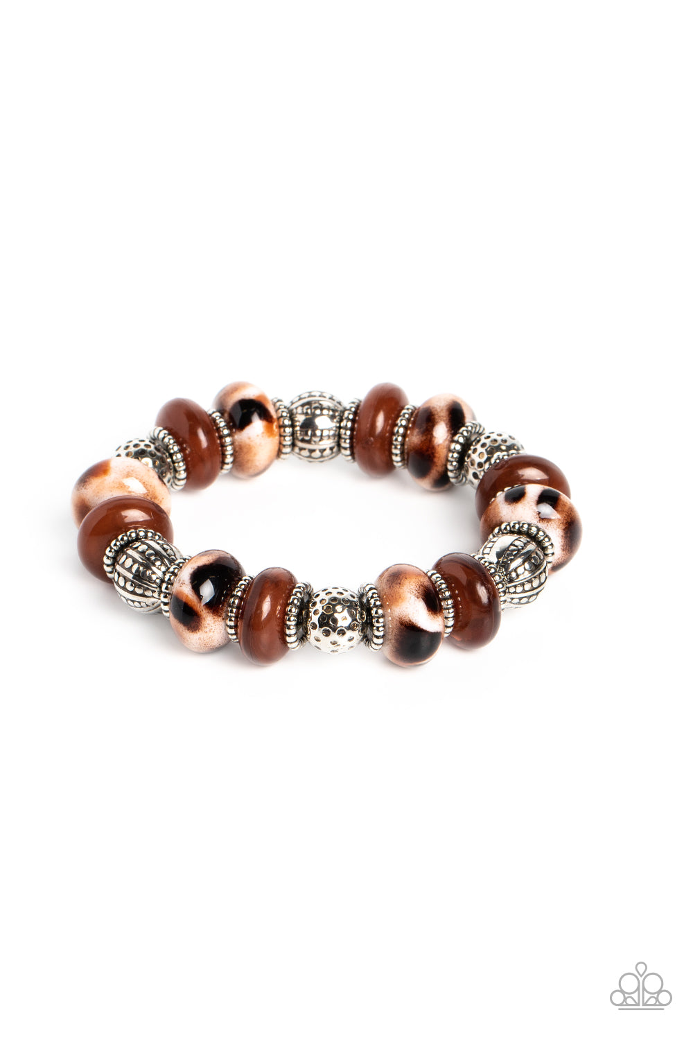 Warped Wayfarer - brown - Paparazzi bracelet