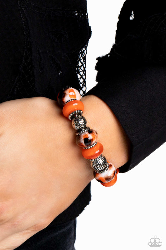 Warped Wayfarer - orange - Paparazzi bracelet