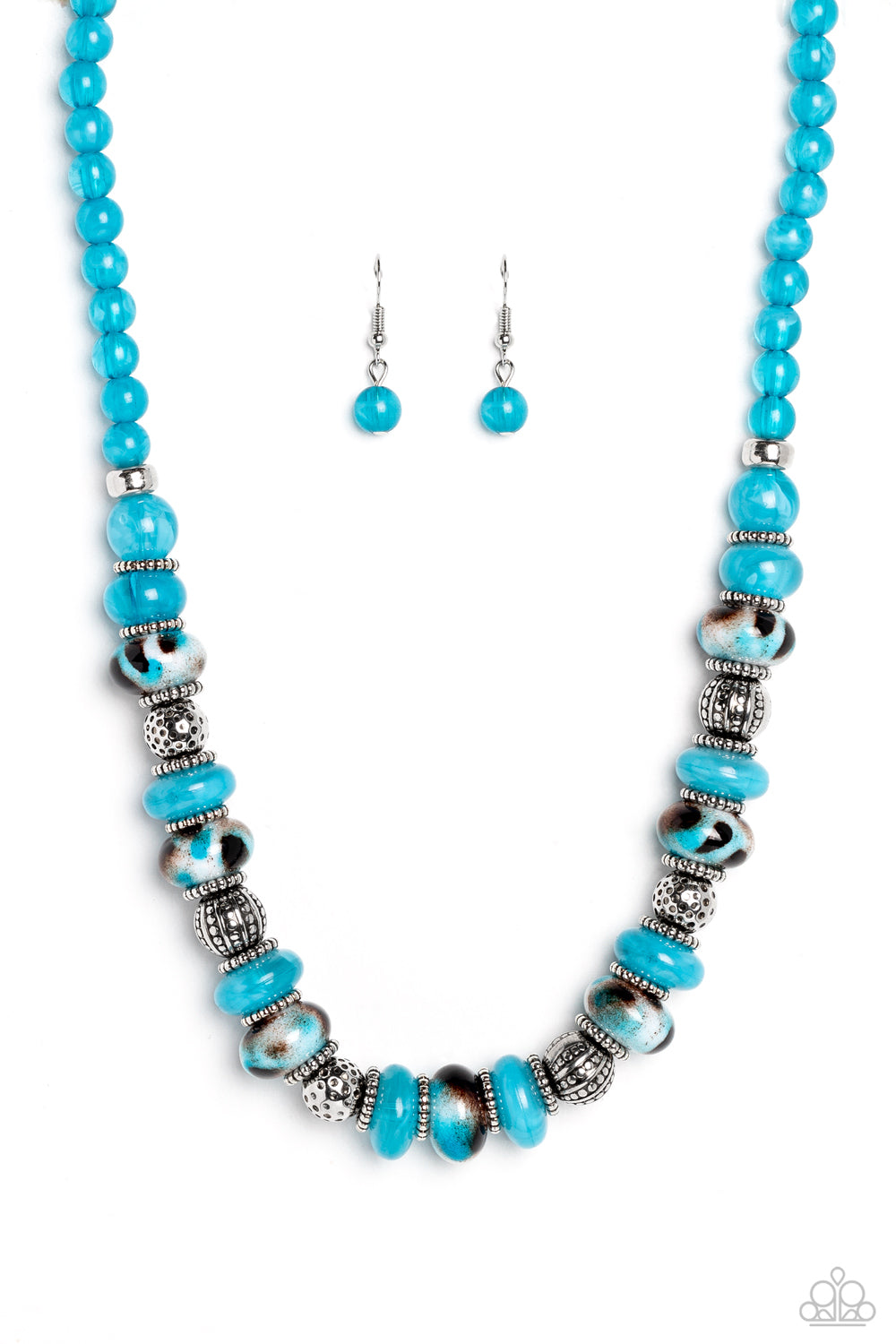 Warped Whimsicality - blue - Paparazzi necklace