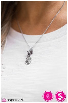 Watch me Soar - silver - Paparazzi necklace