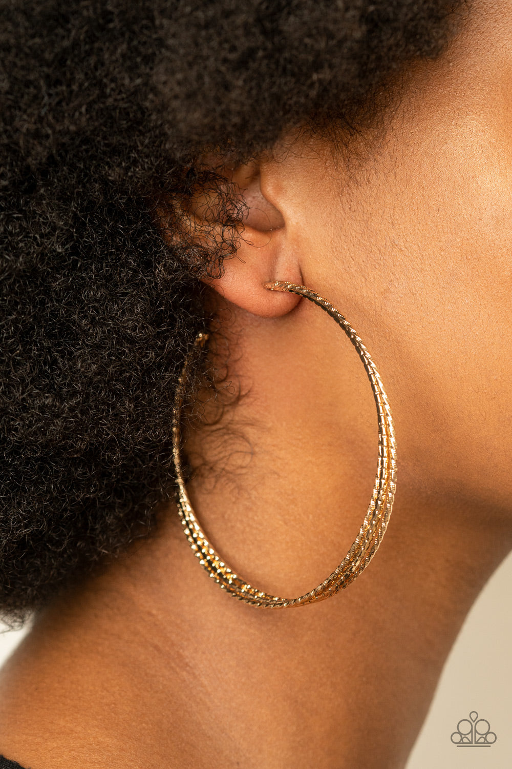 Watch and Learn - gold - Paparazzi earrings