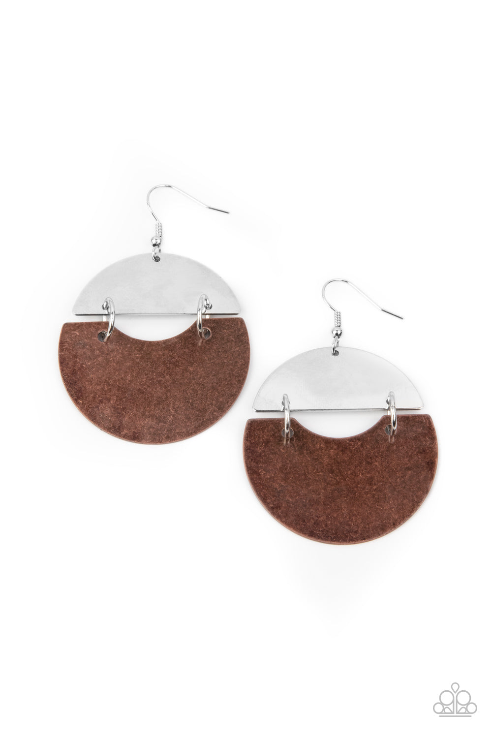 Watching The Sunrise - copper - Paparazzi earrings