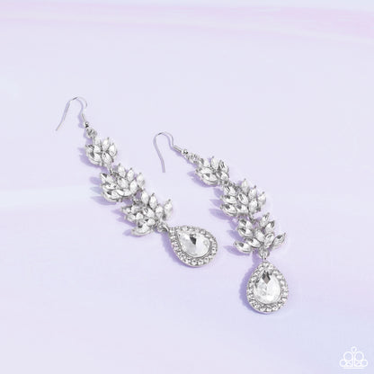Water Lily Earrings Crystal