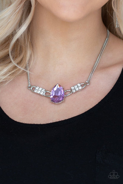 Way to Make an Entrance-purple-Paparazzi necklace