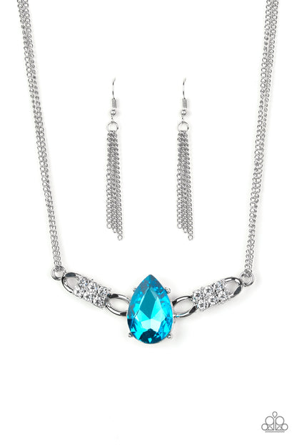Way to Make an Entrance - blue - Paparazzi necklace