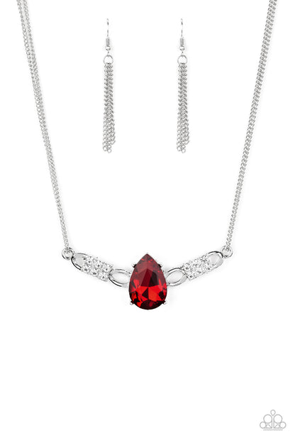 Way to Make an Entrance - red - Paparazzi necklace