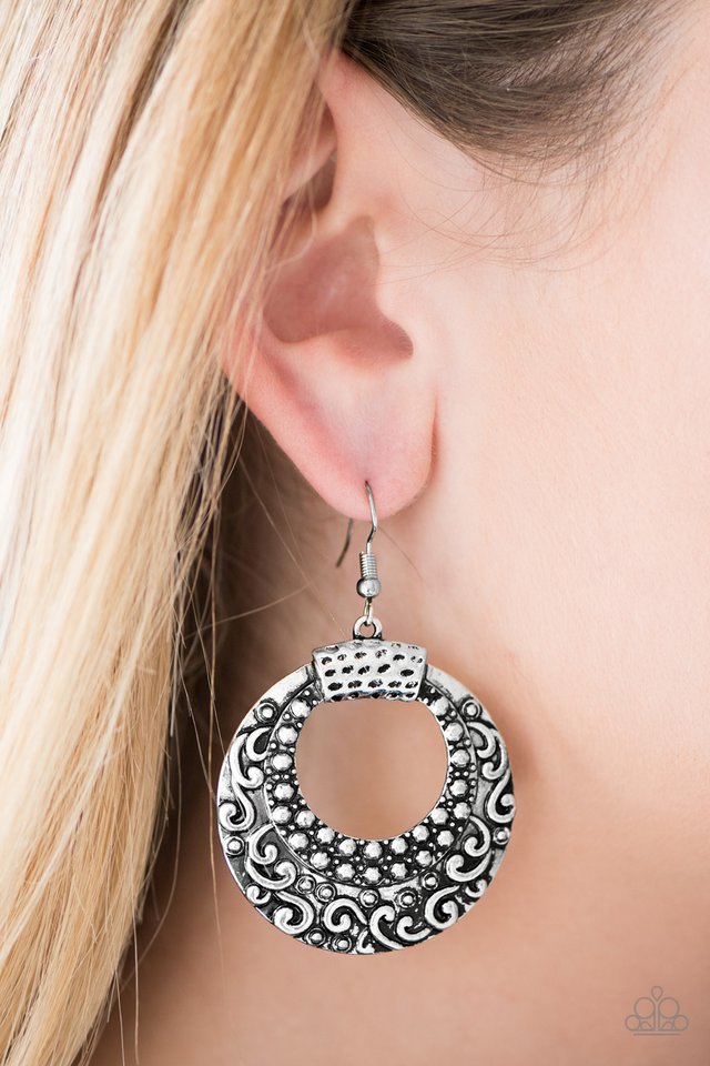 We Are All Wild Things - Silver - Paparazzi earrings