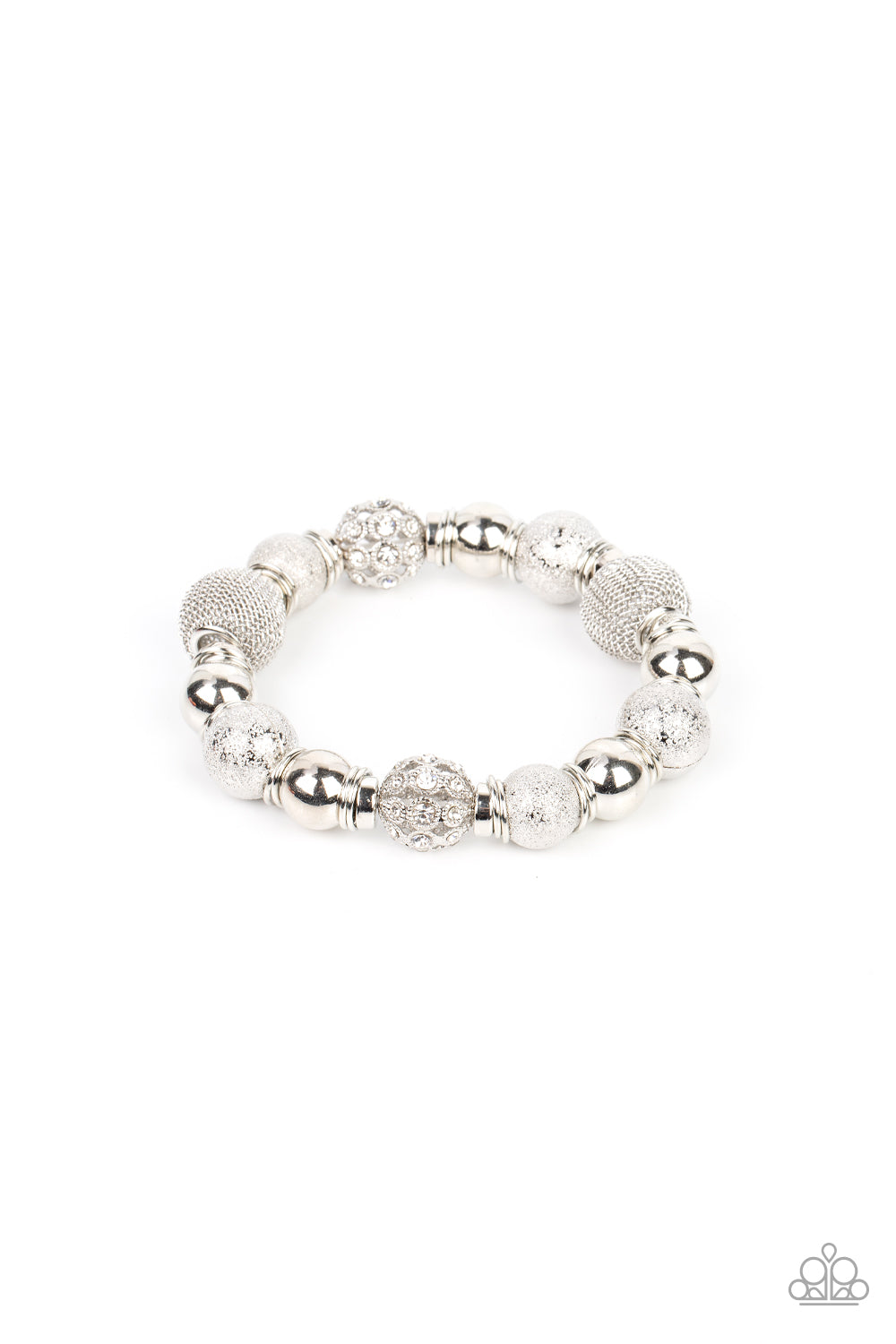 We Totally Mesh - white - Paparazzi bracelet