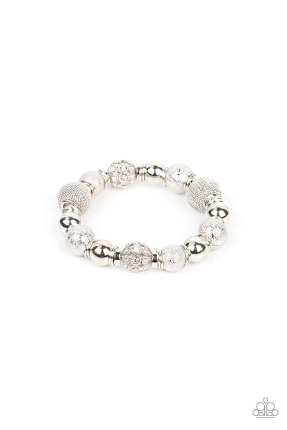 We Totally Mesh - white - Paparazzi bracelet