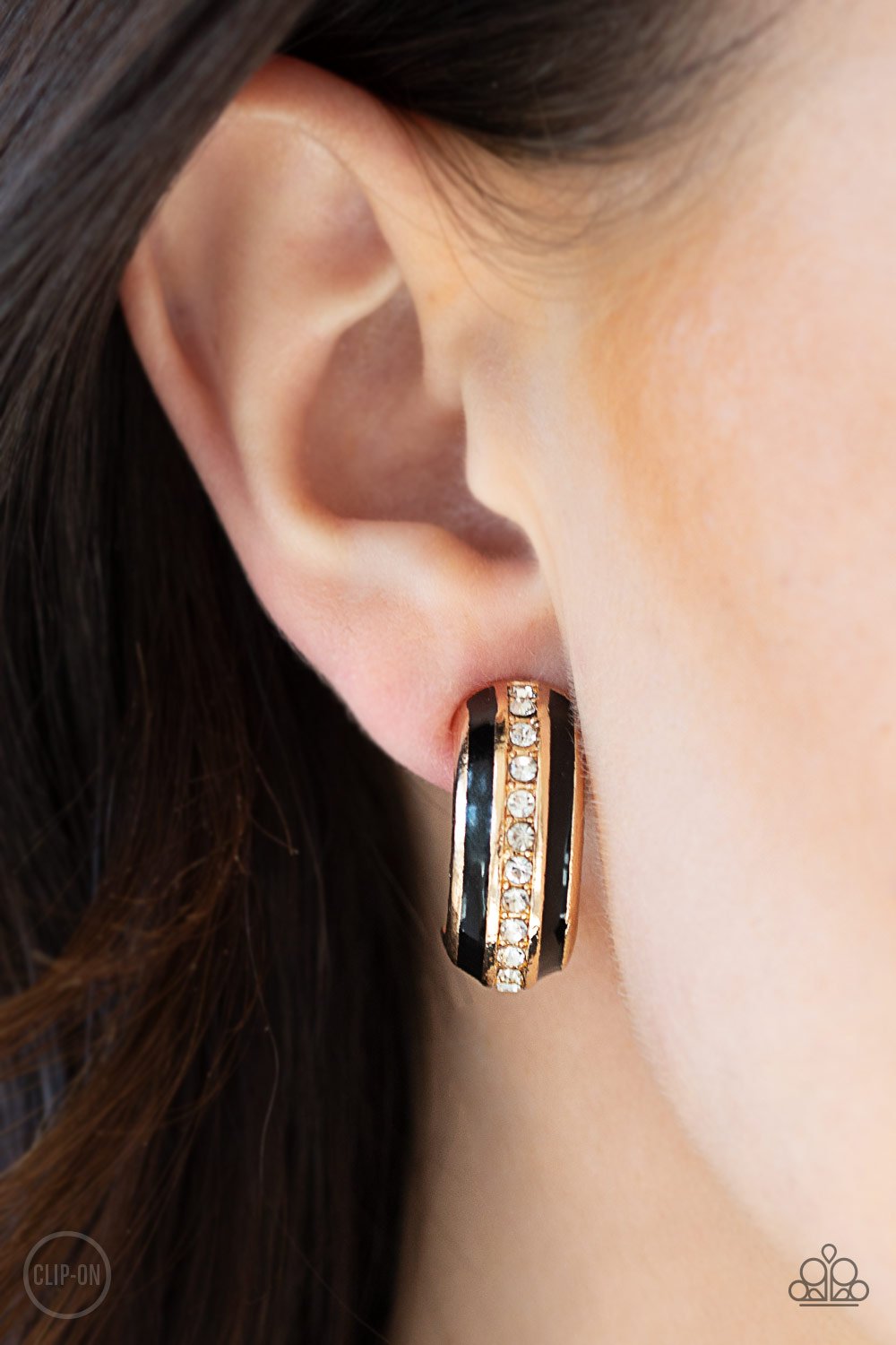 Wealthy Living-gold-Paparazzi CLIP ON earrings