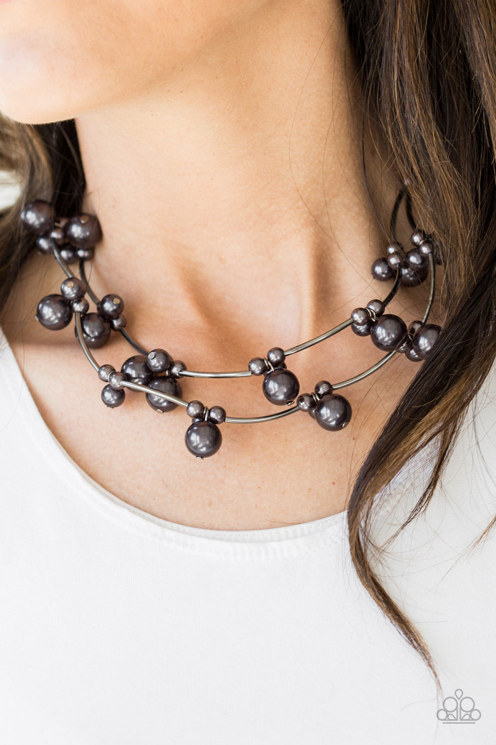 Wedding Bells - black - Paparazzi necklace