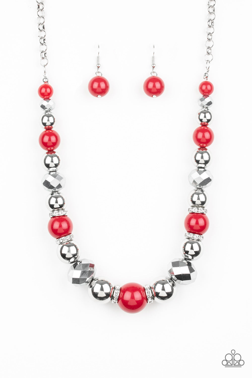 Weekend Party - red - Paparazzi necklace