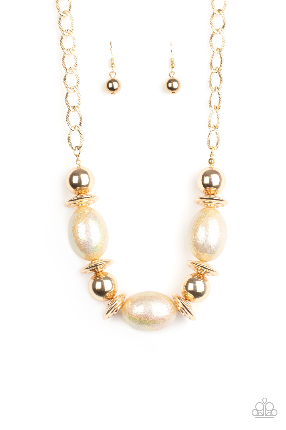 Welcome to the Big Leagues - gold - Paparazzi necklace