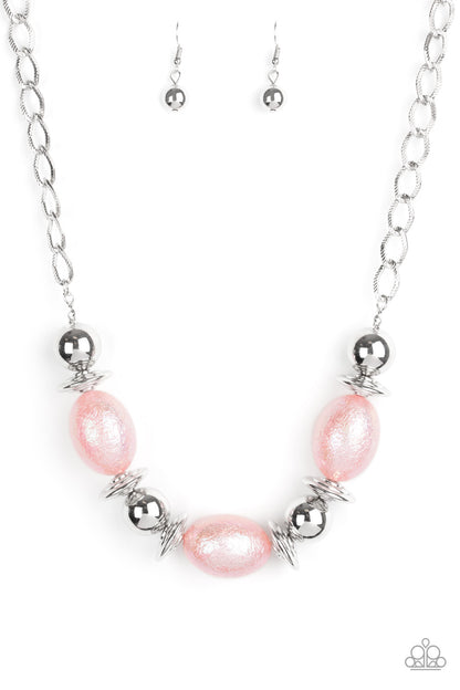 Welcome to the Big Leagues - pink - Paparazzi necklace