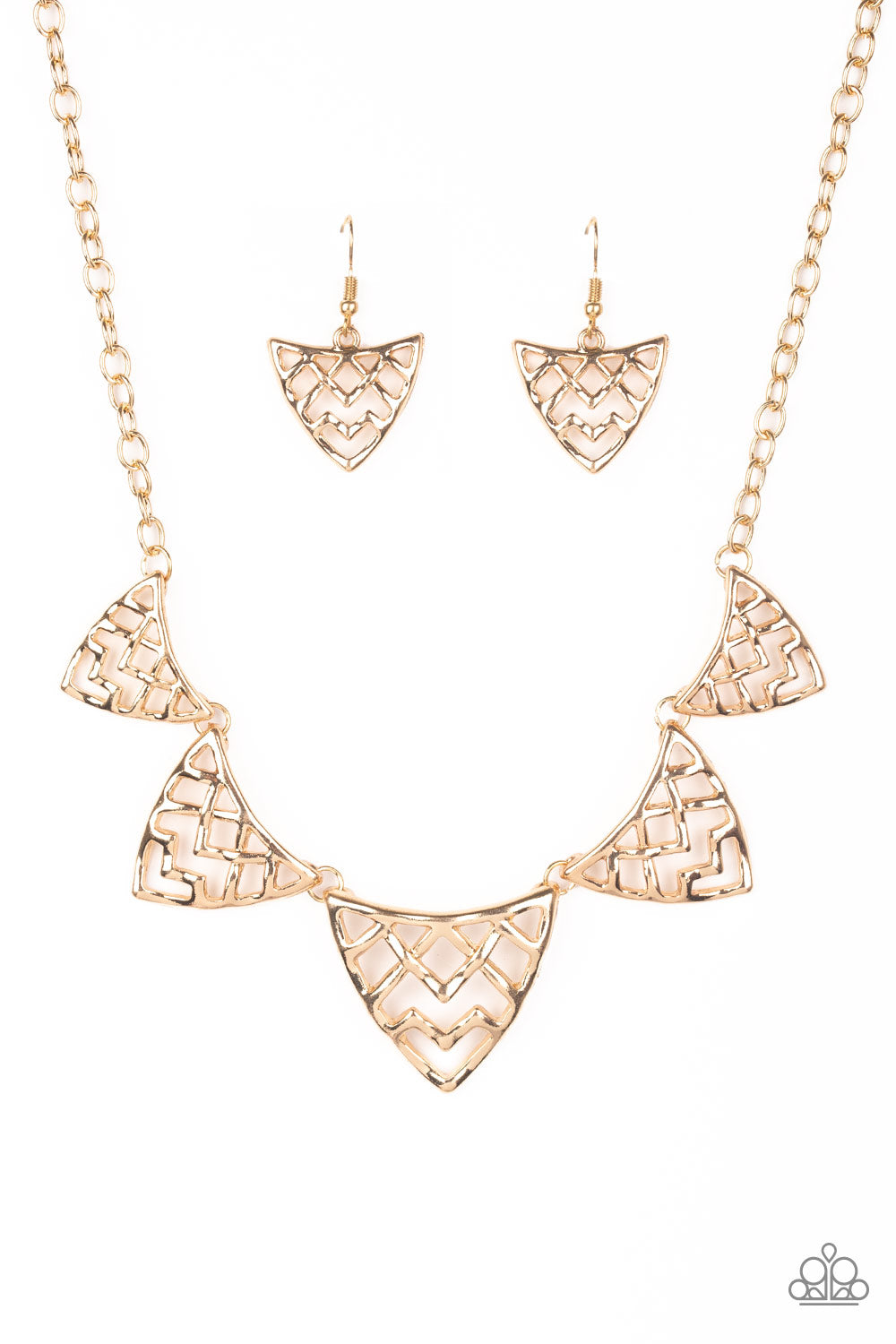 Welcome To The Lions Den - gold - Paparazzi necklace