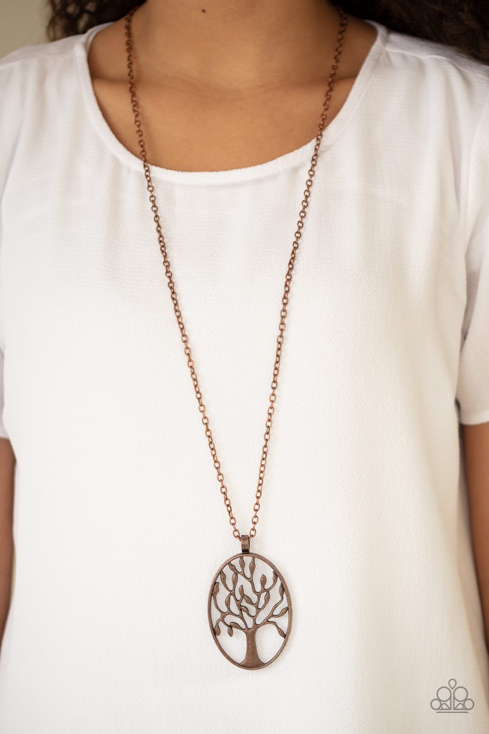 Well Rooted-copper-Paparazzi necklace