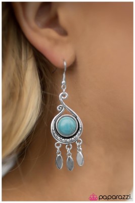 Western Dreams - Blue - Paparazzi earrings