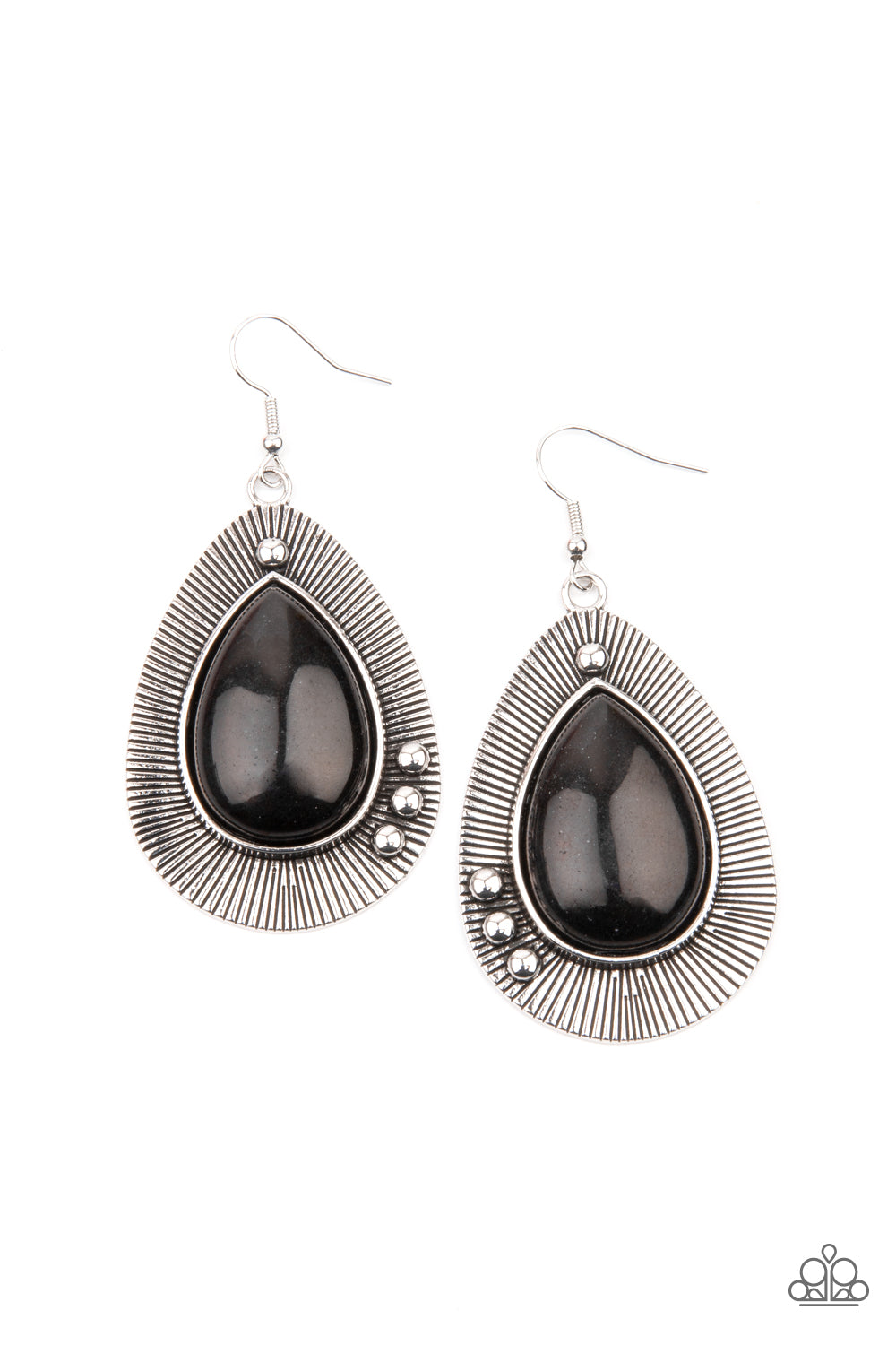 Western Fantasy - black - Paparazzi earrings