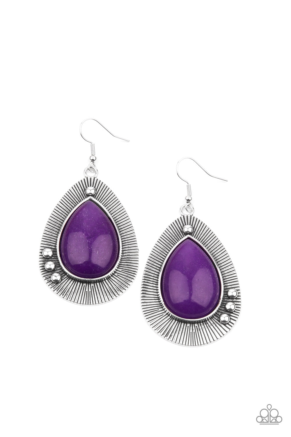 Western Fantasy - purple - Paparazzi earrings