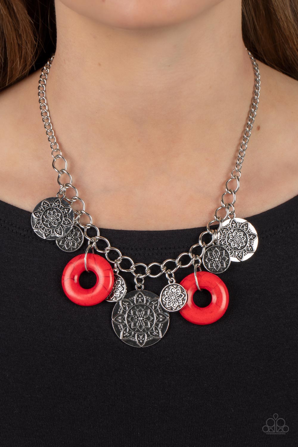 Wholeheartedly Whimsical - red - Paparazzi necklace – JewelryBlingThing