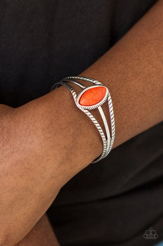 Western Wanderer-orange-Paparazzi bracelet