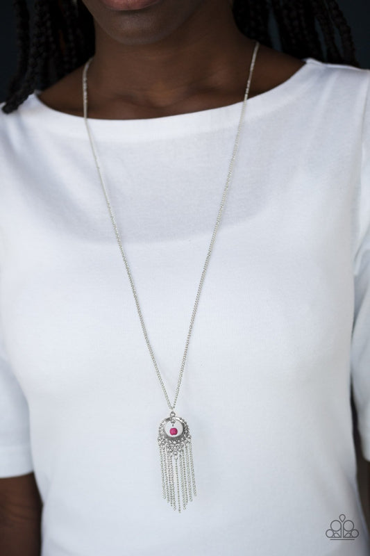 Western Weather-pink-Paparazzi necklace