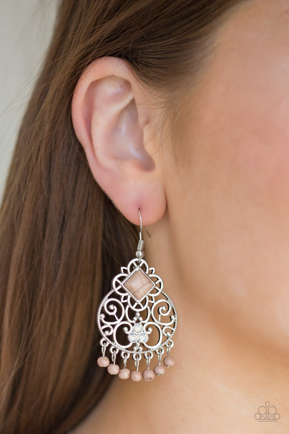 Western Wonder - brown - Paparazzi earrings