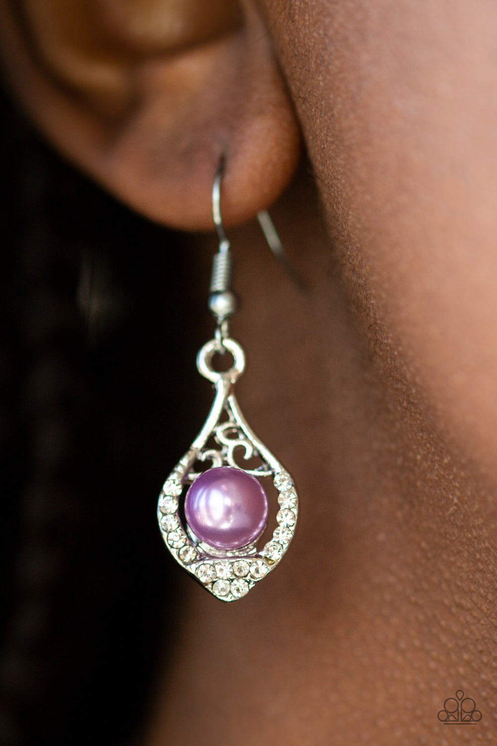 Westminster Waltz - purple - Paparazzi earrings