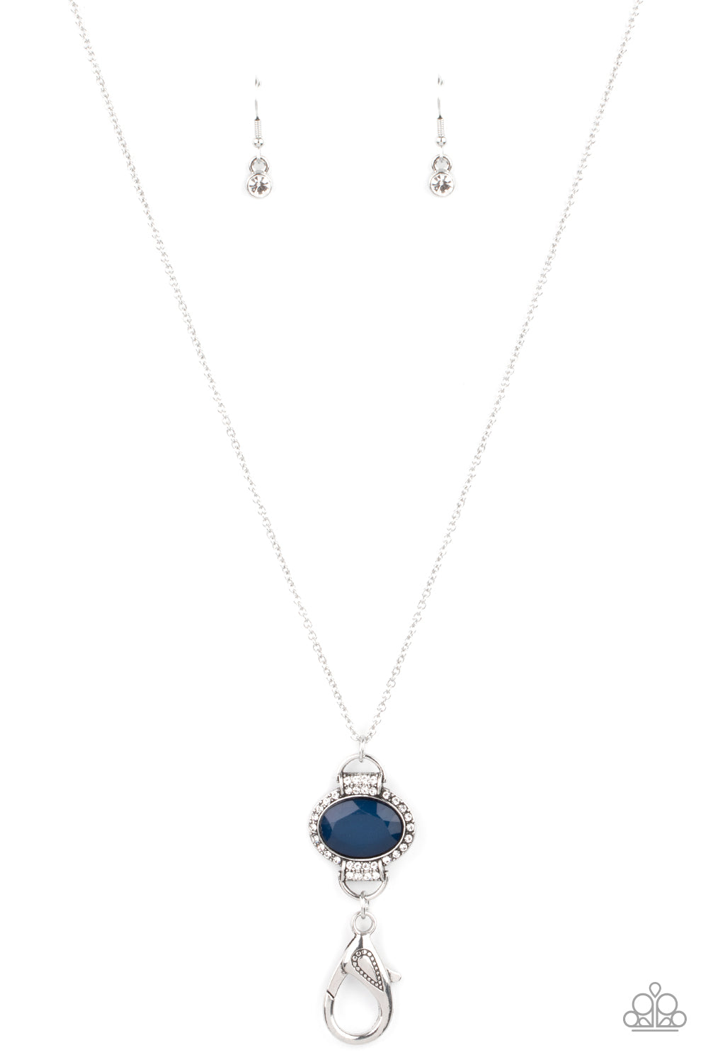 What GLOWS Up - blue - Paparazzi LANYARD necklace