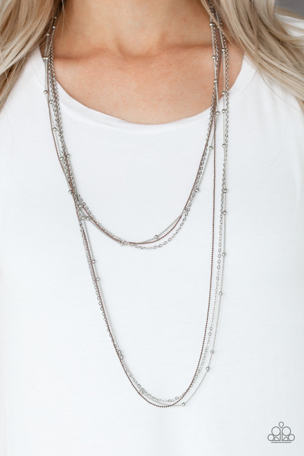 What a Colorful World-brown-Paparazzi necklace