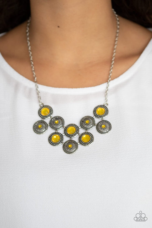 What's Your Star Sign-yellow-Paparazzi necklace