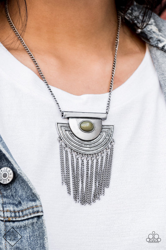 When In ROAM - green - Paparazzi necklace