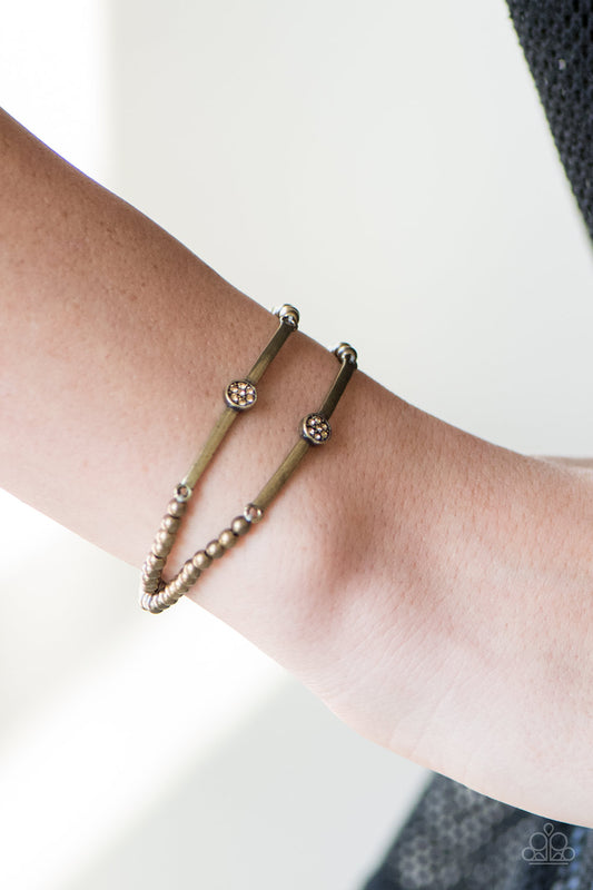 When Money Talks I Listen - brass - Paparazzi bracelet