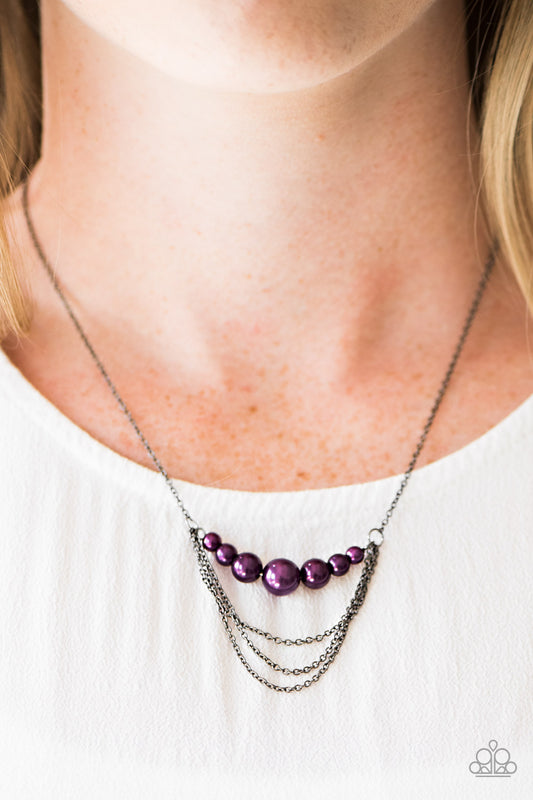 When POSH Comes To Shove - purple - Paparazzi necklace