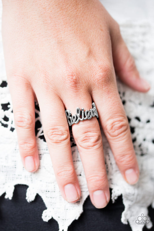 When You Believe - silver - Paparazzi ring