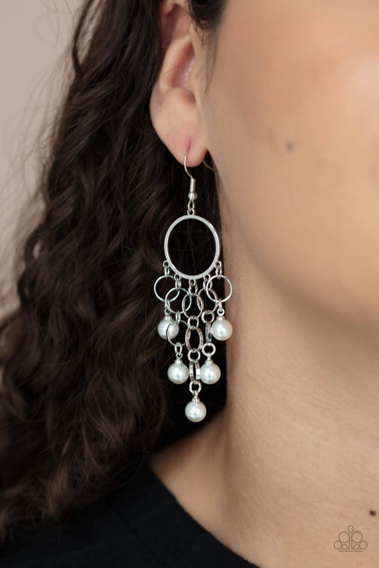 When Life Gives You Pearls - white - Paparazzi earrings