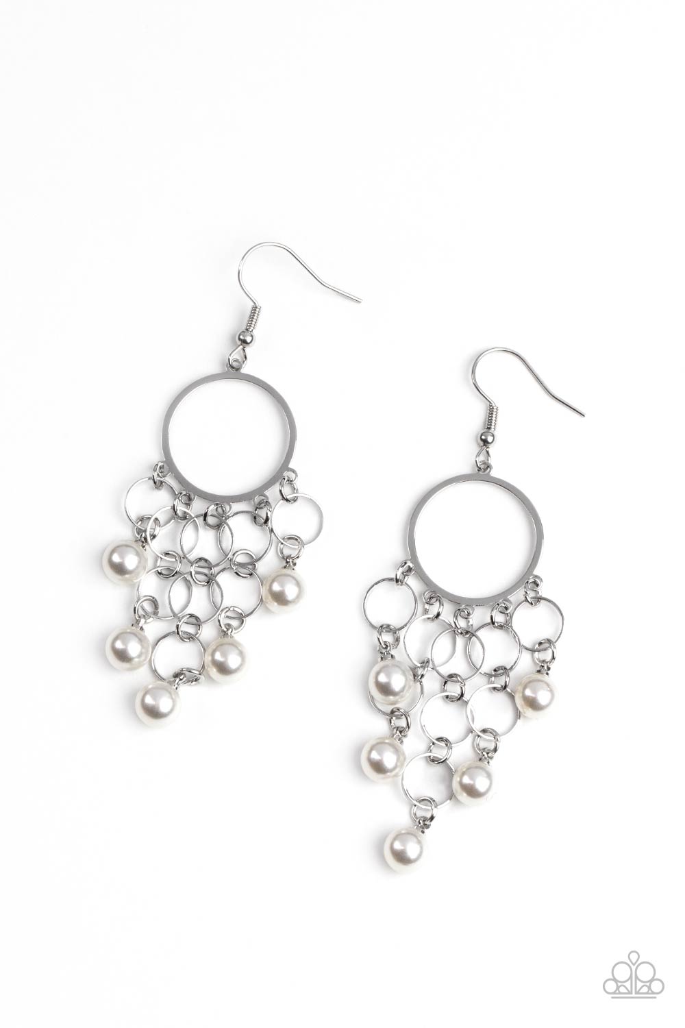 When Life Gives You Pearls - white - Paparazzi earrings