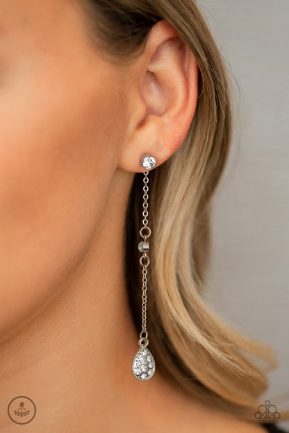 When It REIGNS-white-Paparazzi earrings